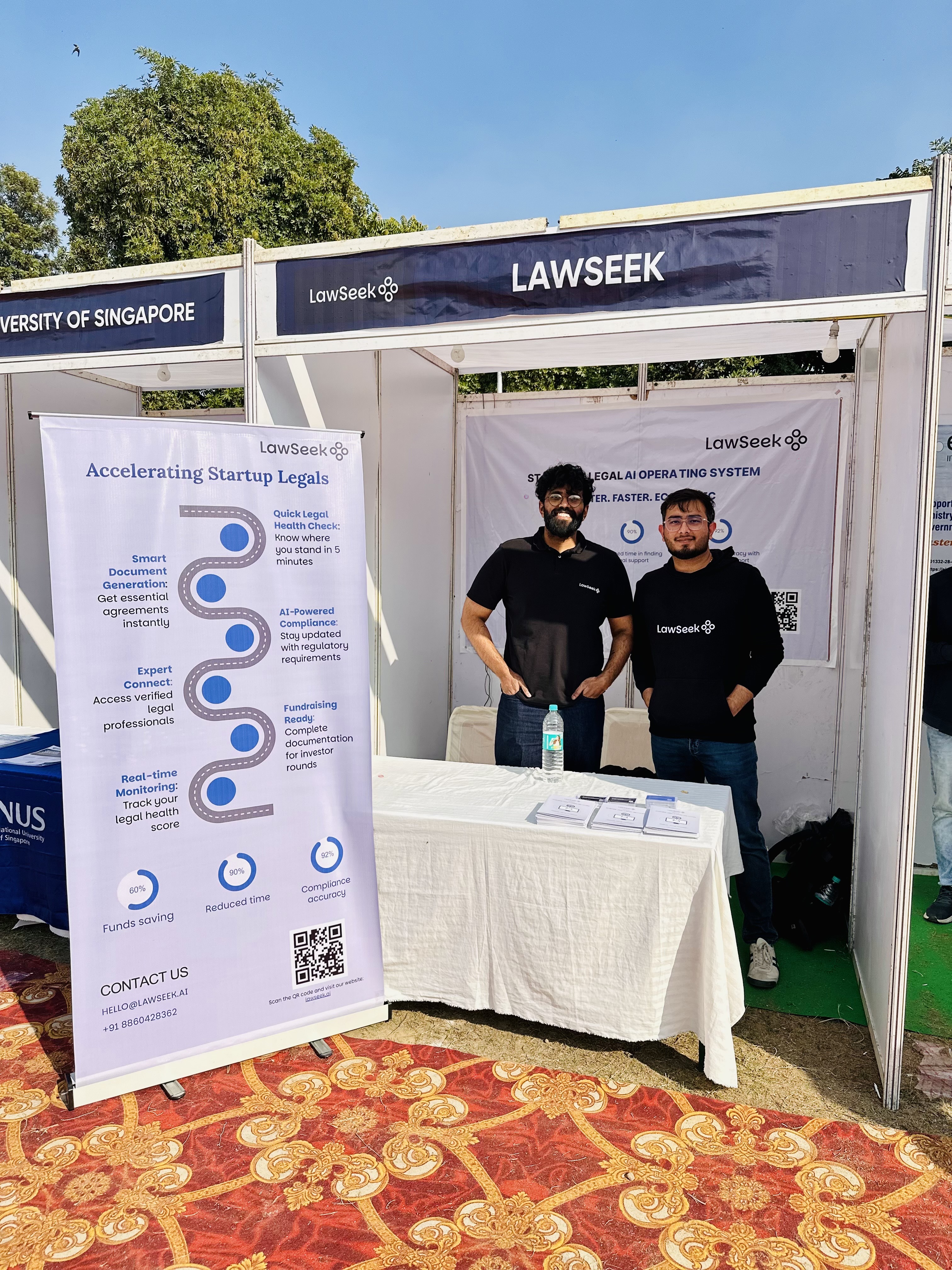 Harsh and Rajesh at our e-summit stall