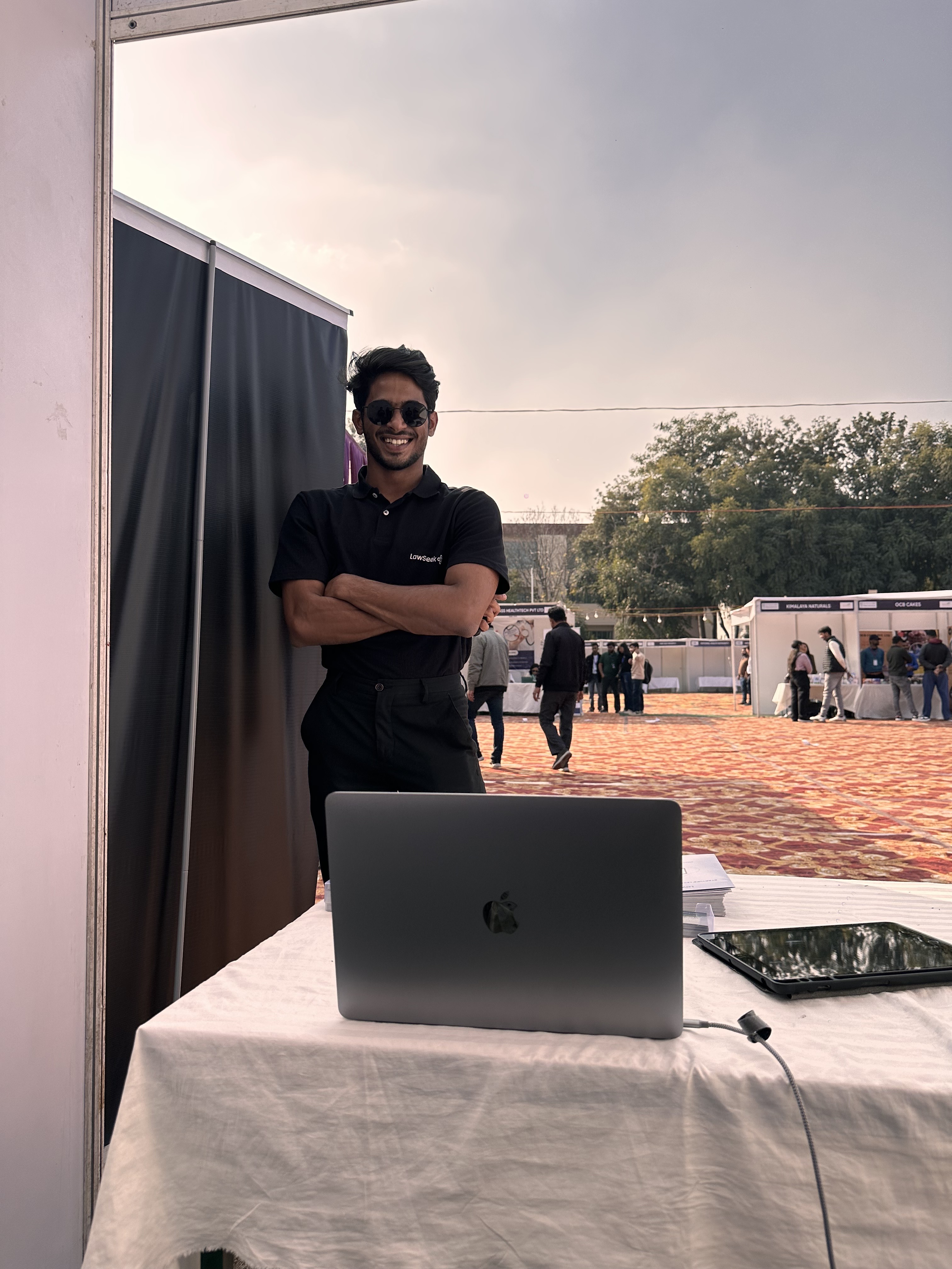 Nandkishore at our e-summit stall